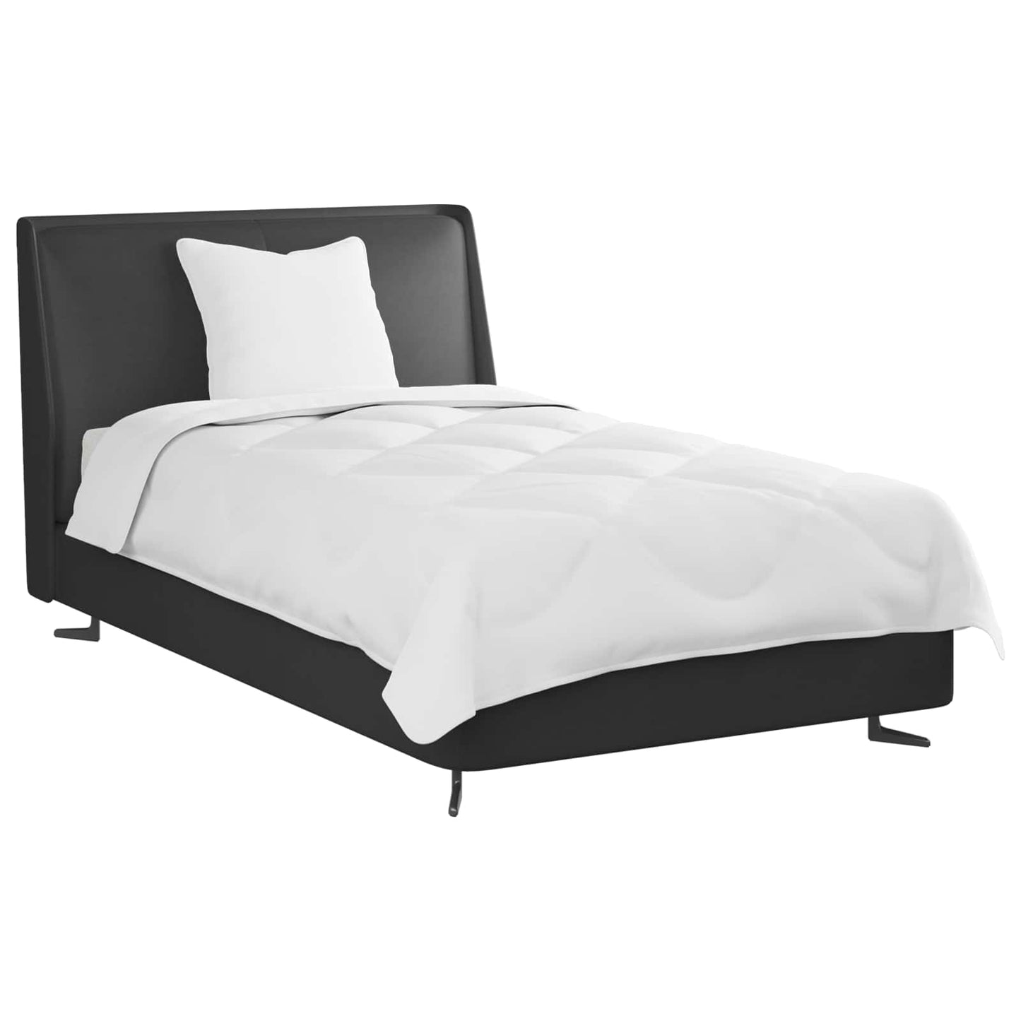 Vidaxl het duvet voor elk seizoen met kussen 2 pcs wit microvezel