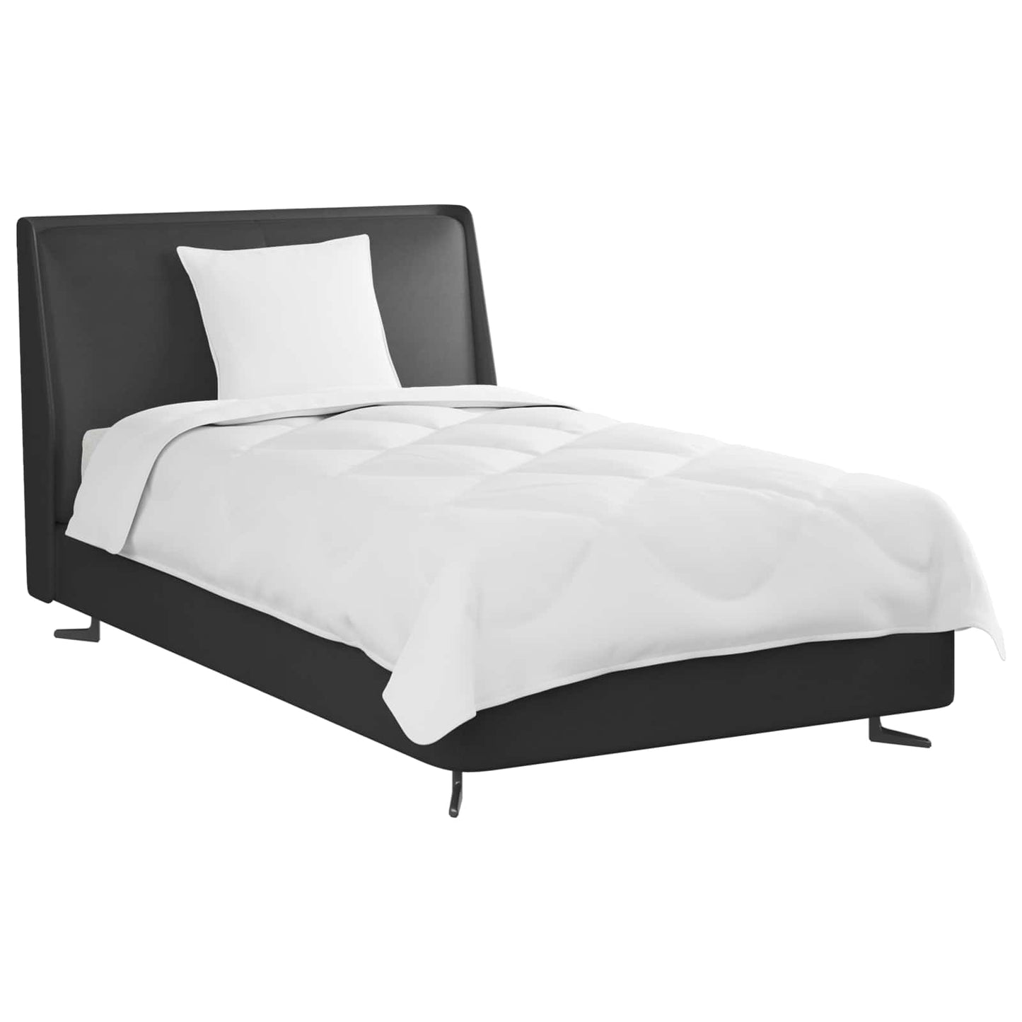 Vidaxl het duvet voor elk seizoen met kussen 2 pcs wit microvezel