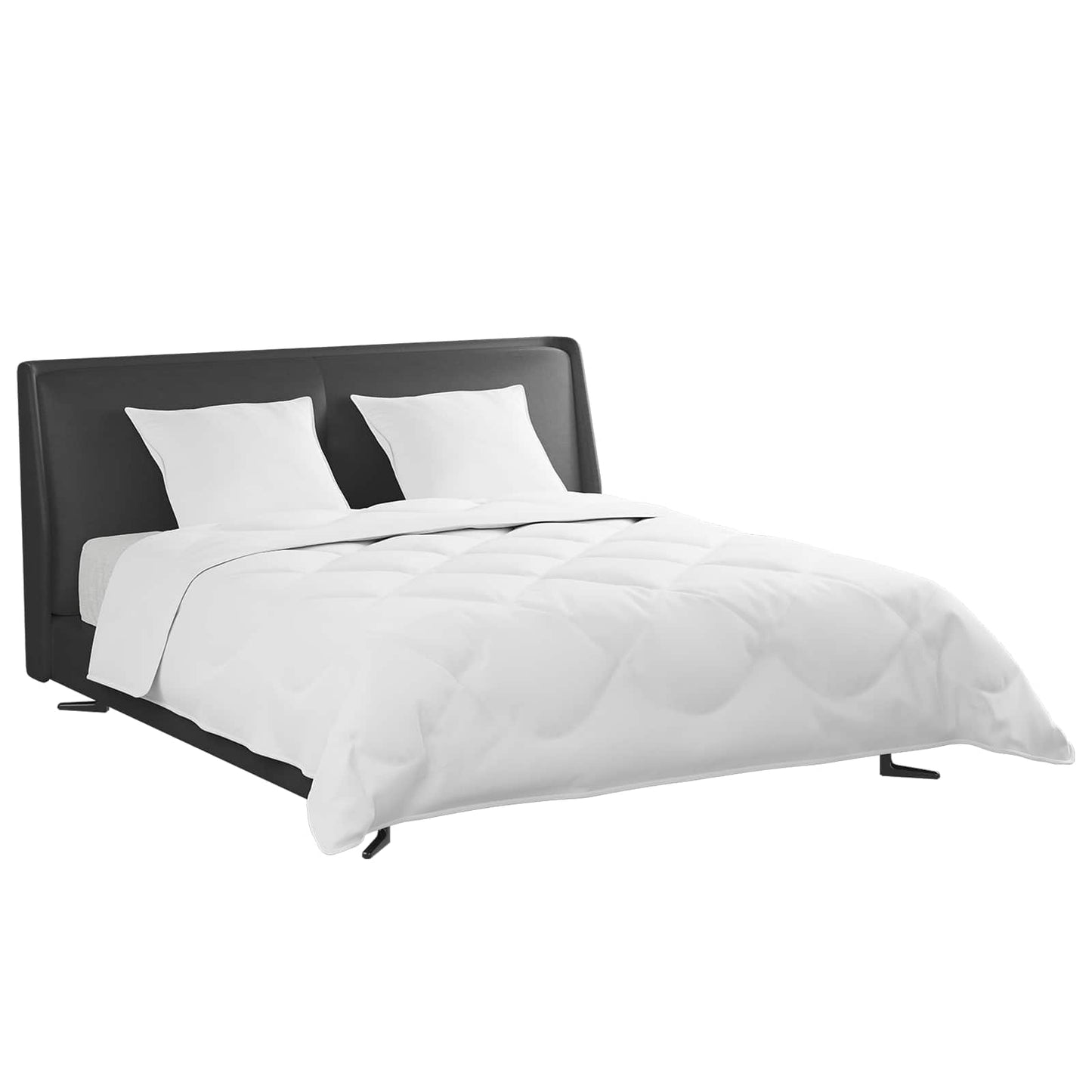 Vidaxl set copripiumino con cuscino 3 pezzi in piuma bianca