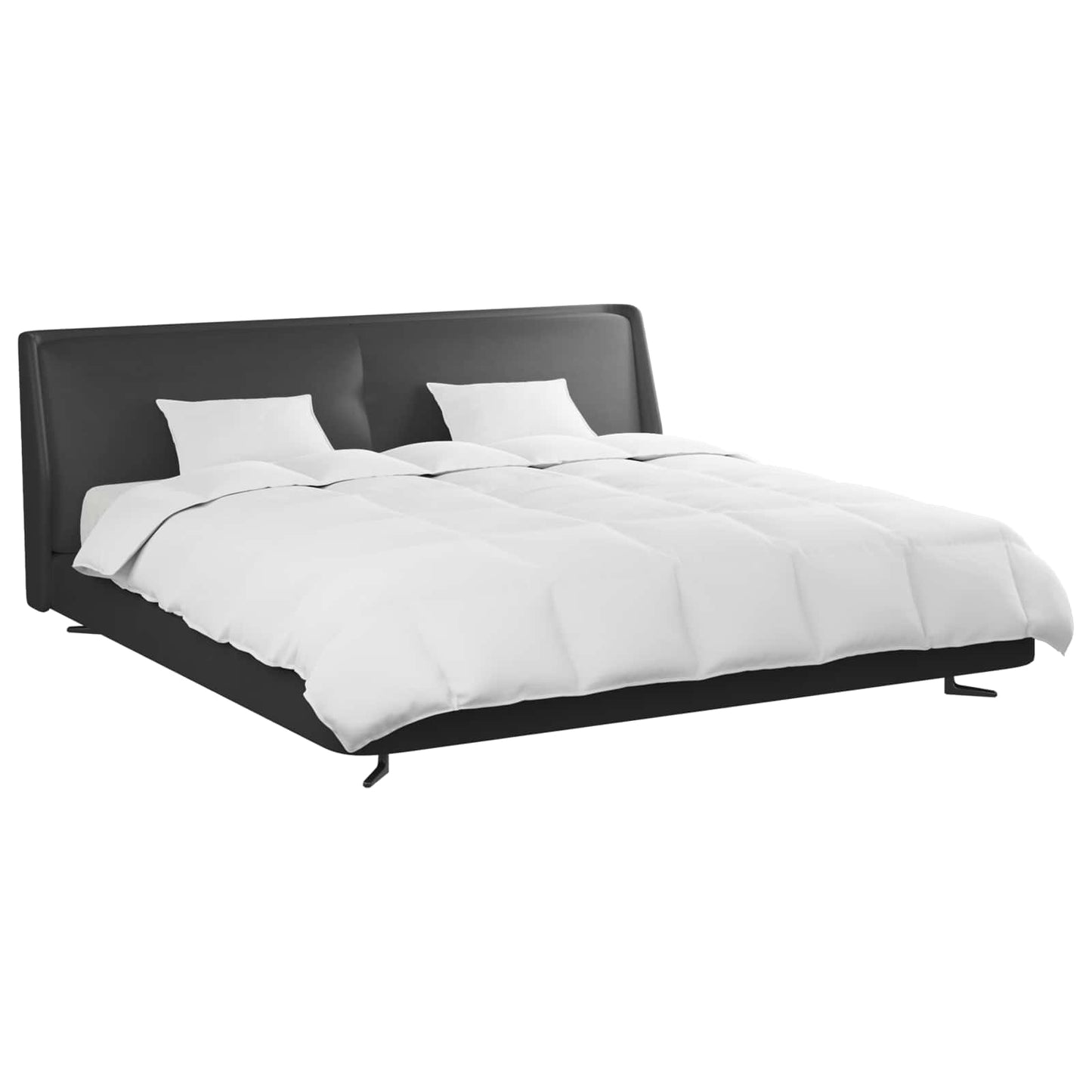 Vidaxl dekbed set met kussen 3 pcs wit donsveertjes