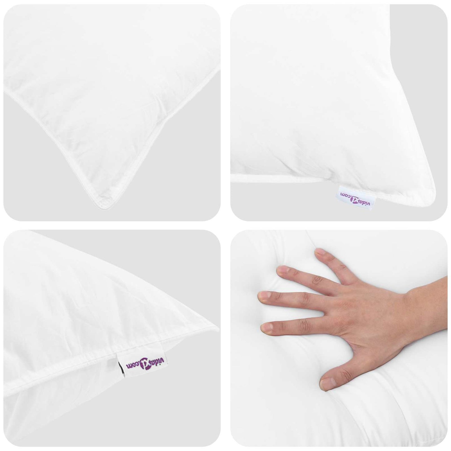 Vidaxl set copripiumino con cuscino 3 pezzi in piuma bianca