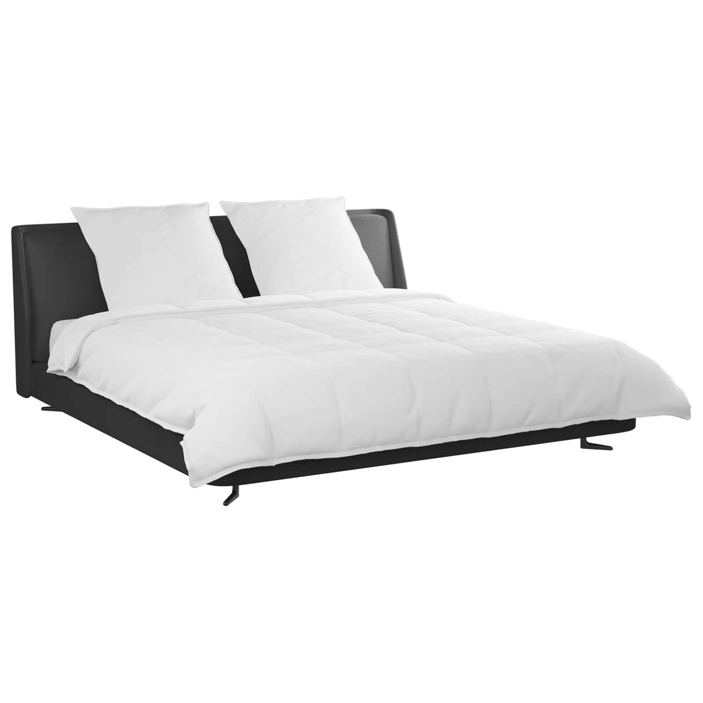 Vidaxl set copripiumino con cuscino 3 pezzi in piuma bianca