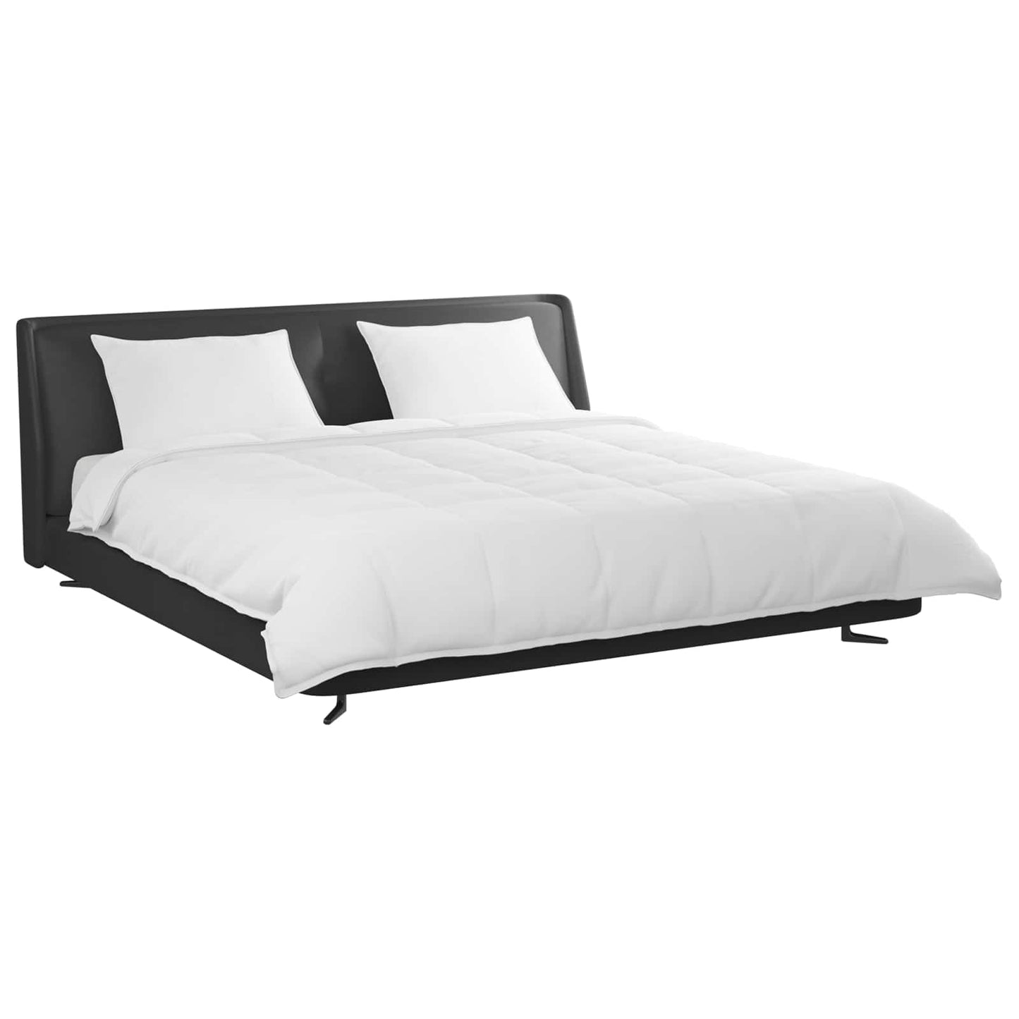 Vidaxl set copripiumino con cuscino 3 pezzi in piuma bianca