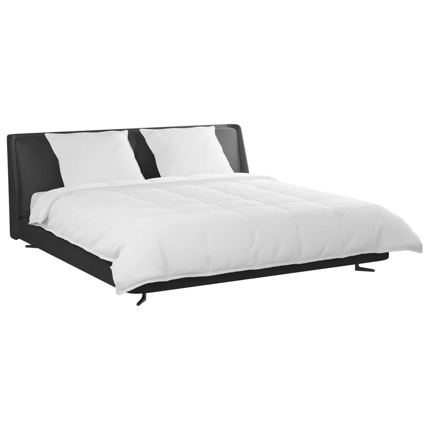 Vidaxl set copripiumino con cuscino 3 pezzi in piuma bianca