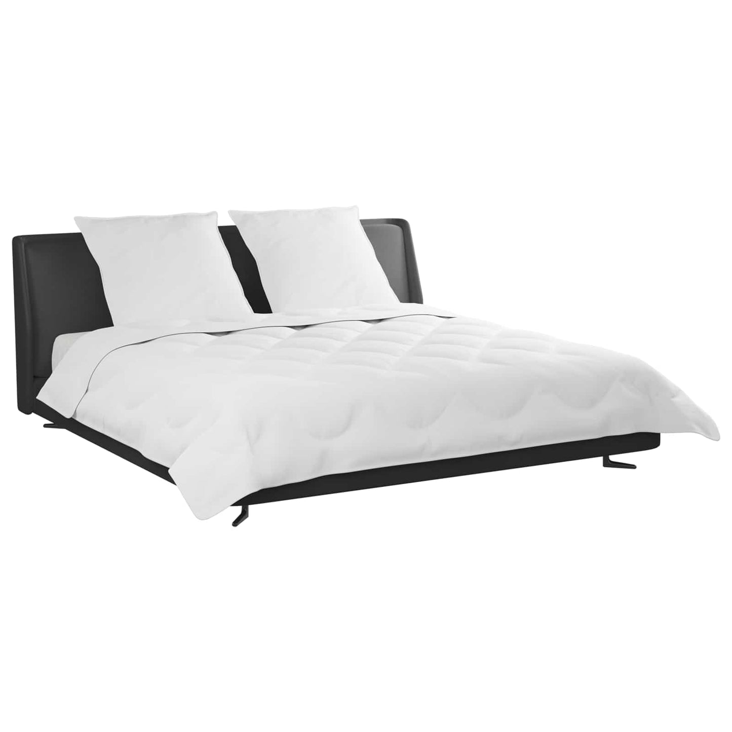Vidaxl edredón con almohada 3 piezas microfibra blanco