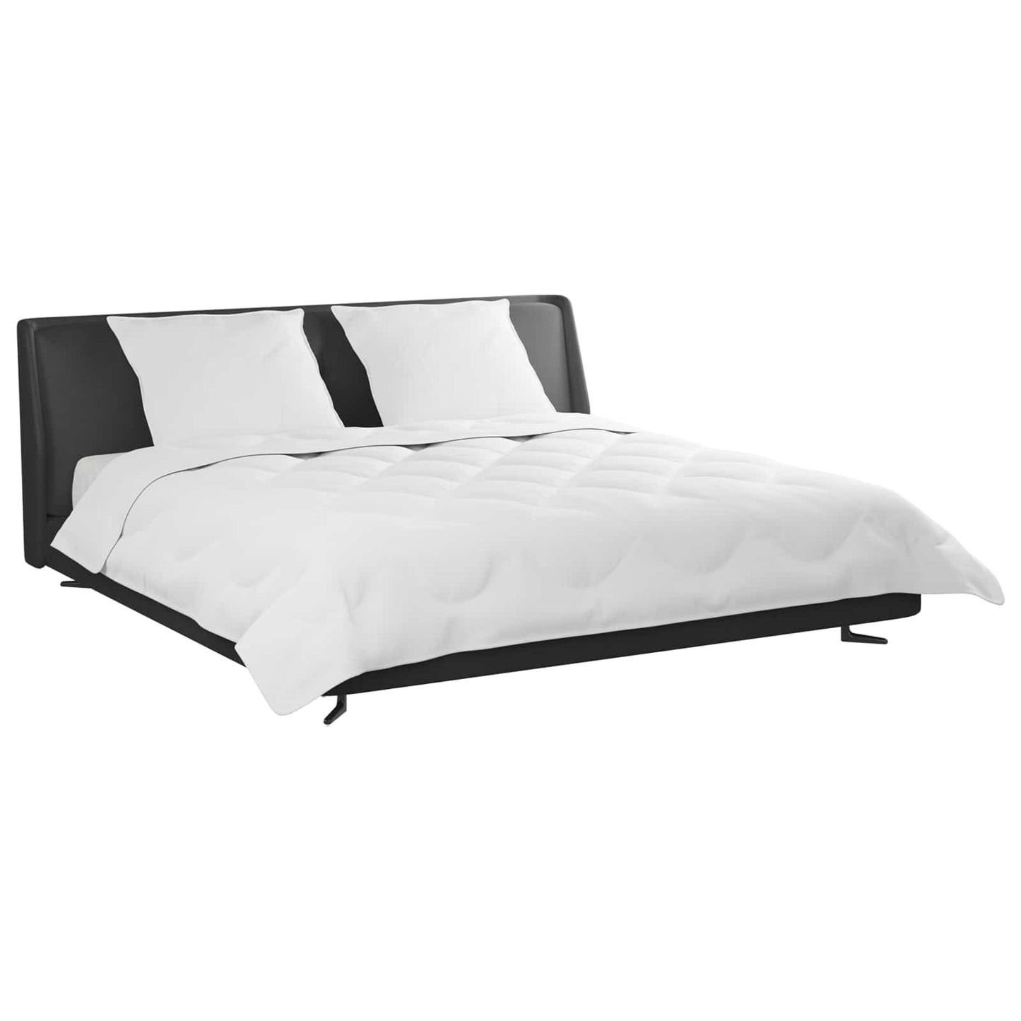 Vidaxl edredón con almohada 3 piezas microfibra blanco