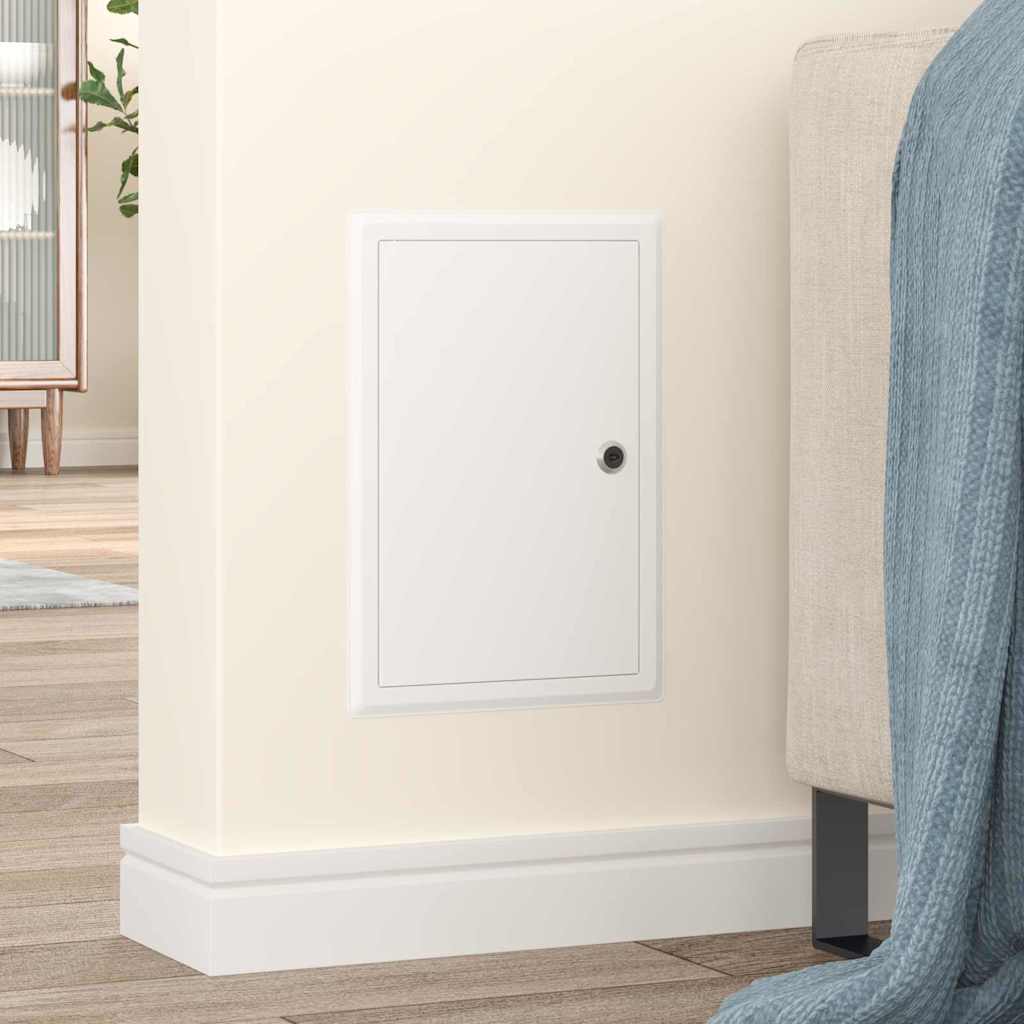 Panel de acceso VidaXL blanco 33 x 23 x 3 cm acero