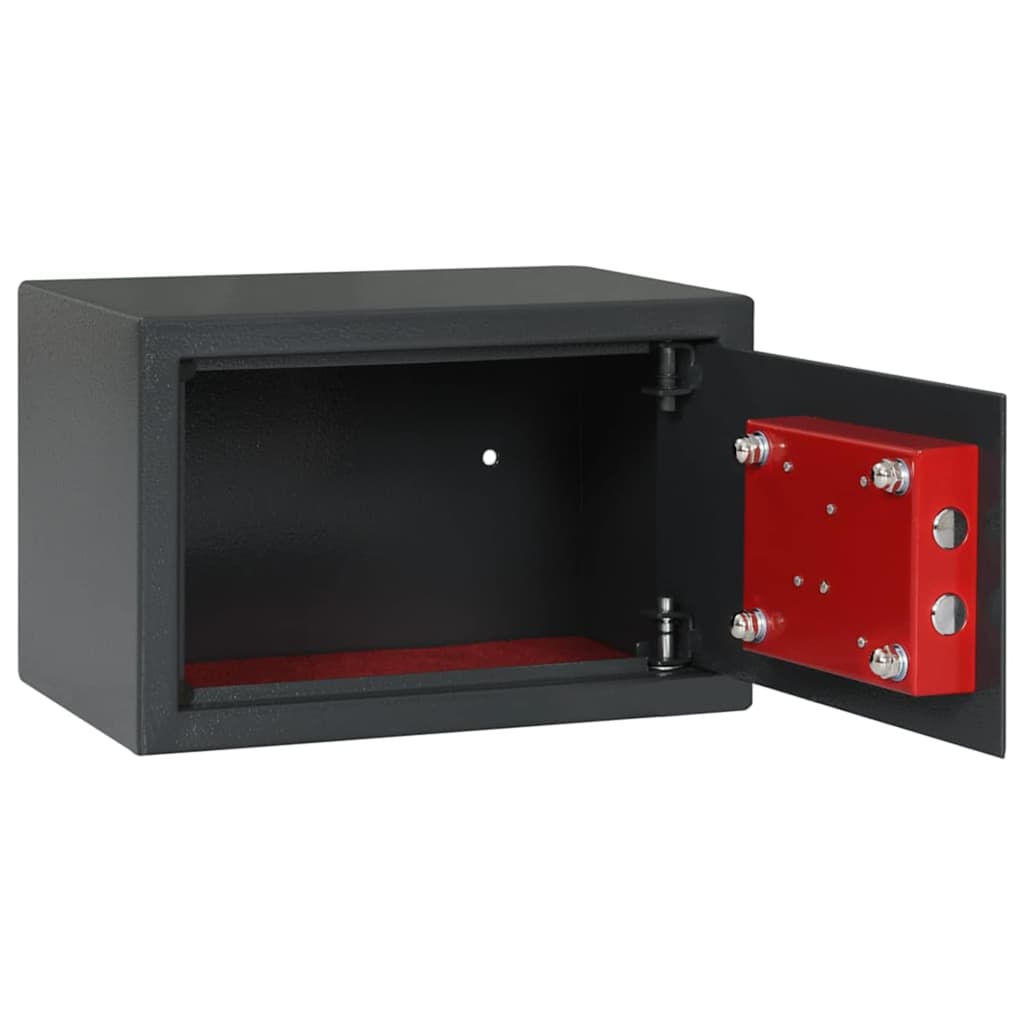 Cassetta di sicurezza Vidaxx con serratura grigio scuro 31 x 20 x 20 cm in acciaio