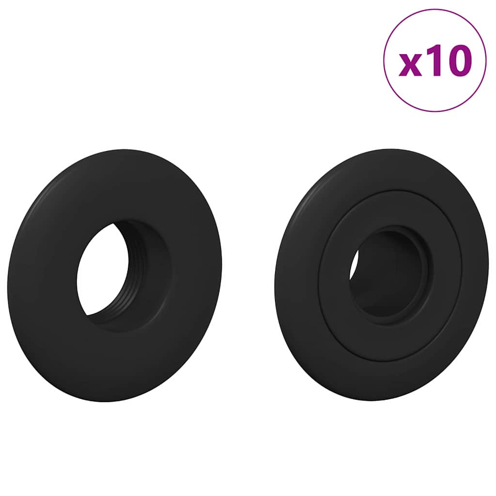 Cuscinetti calciobalilla Vidaxl per asta 5 x 5 x 2,8 cm 10 pz neri