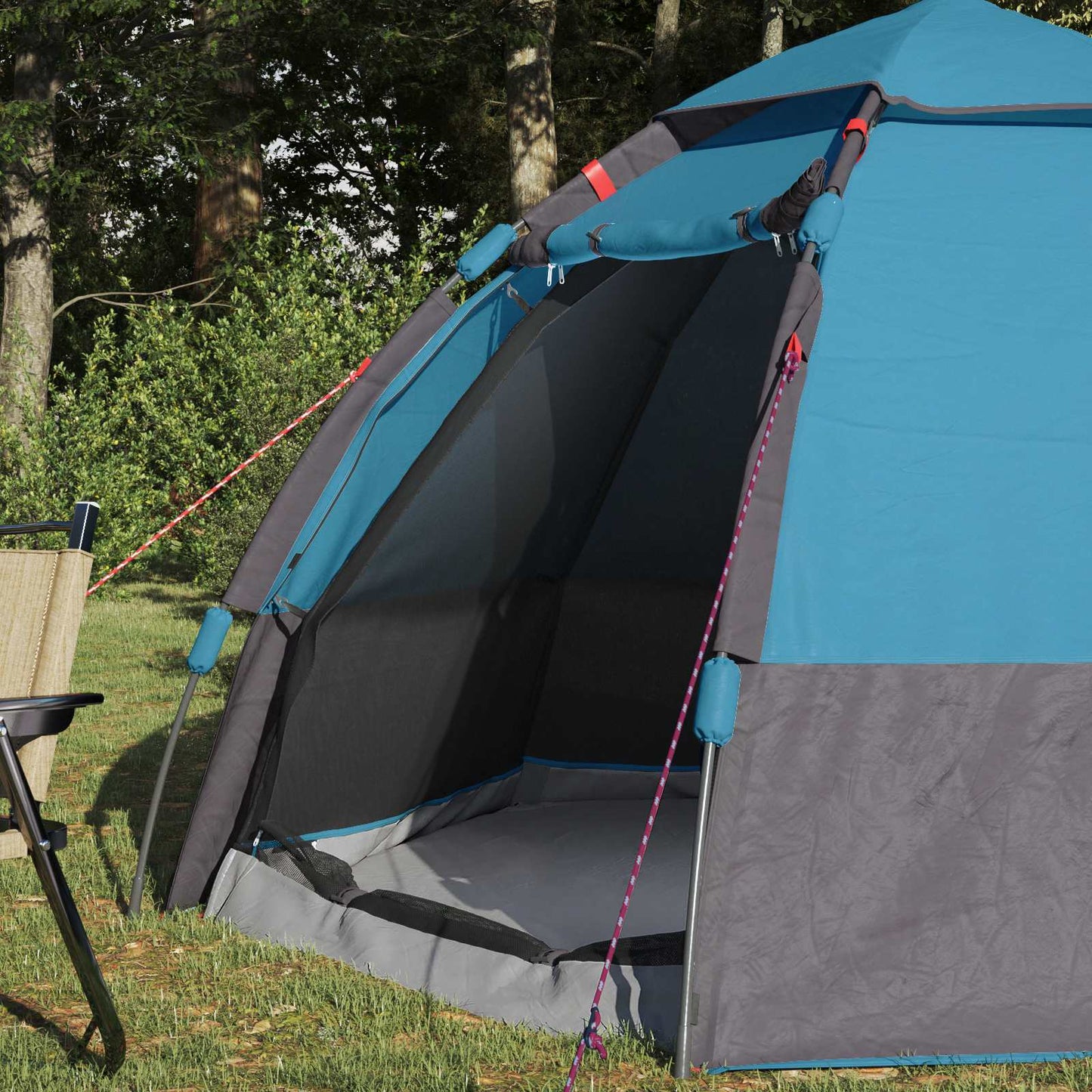 Tenda istantanea VidaXL con copertura antipioggia per 4 persone con sgancio rapido