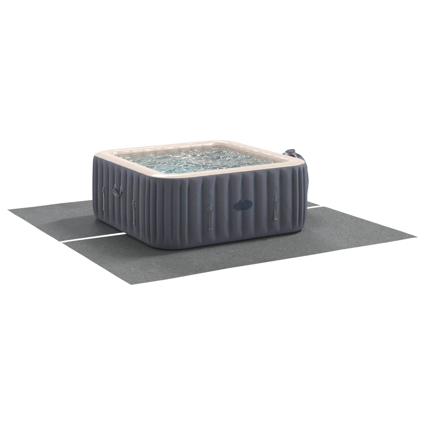 Telo per piscina Vidaxl grigio chiaro 274 x 274 x 0,1 cm