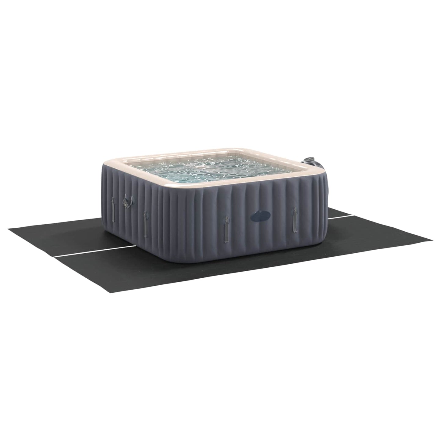 Vidaxl pavimento per piscina nero 300 x 220 x 0,1 cm tessuto non tessuto