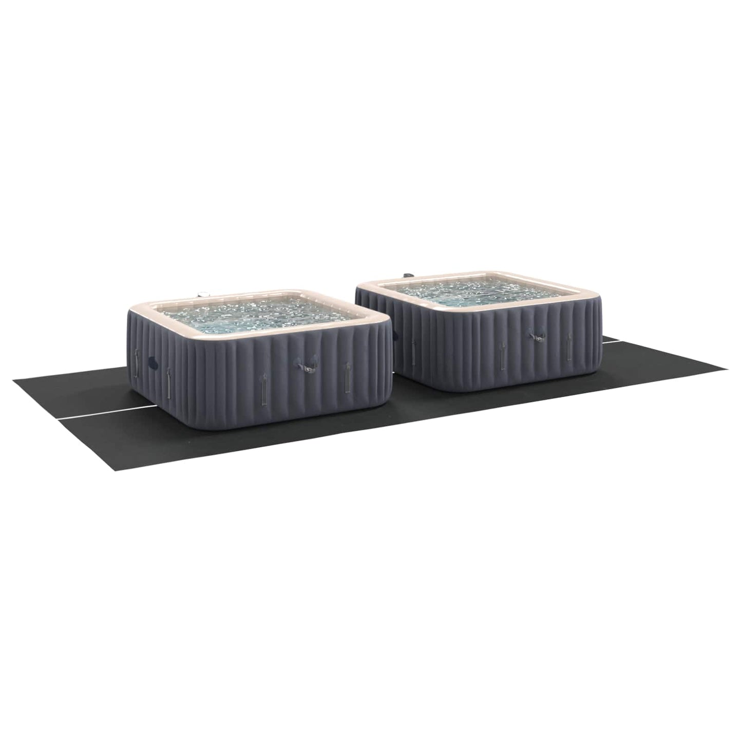 Vidaxl pavimento per piscina nero 500 x 250 x 0,1 cm tessuto non tessuto
