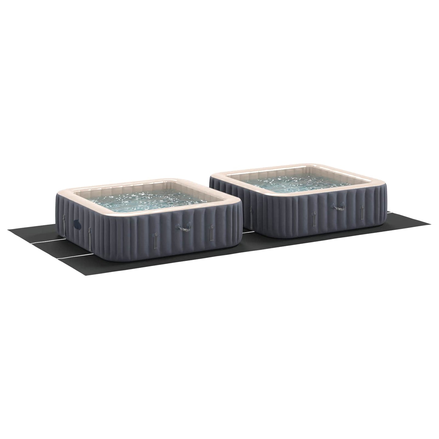 Vidaxl pavimento per piscina nero 640 x 321 x 0,1 cm tessuto non tessuto