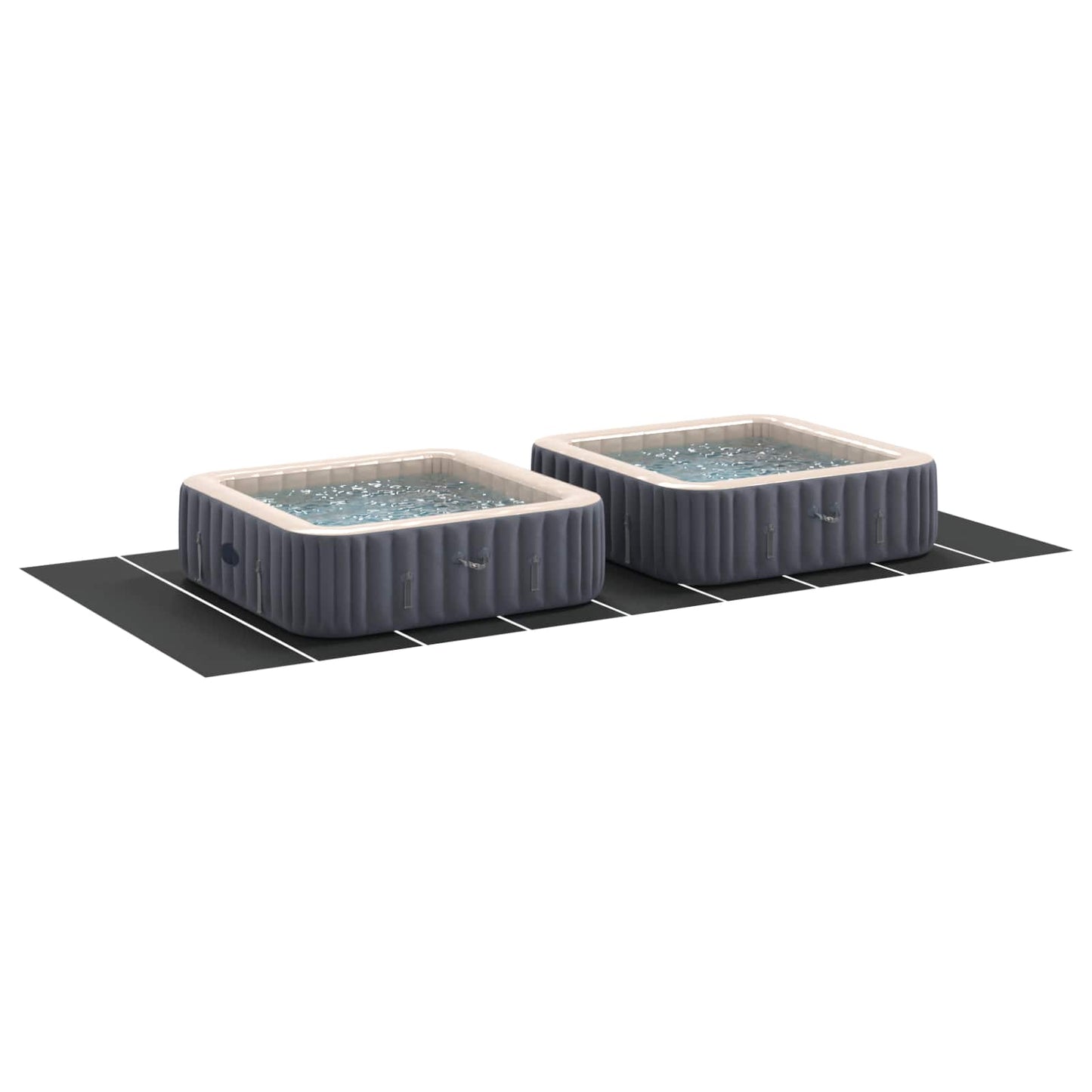 Suelo para piscina Vidaxl negro 999 x 500 x 0,1 cm tejido no tejido