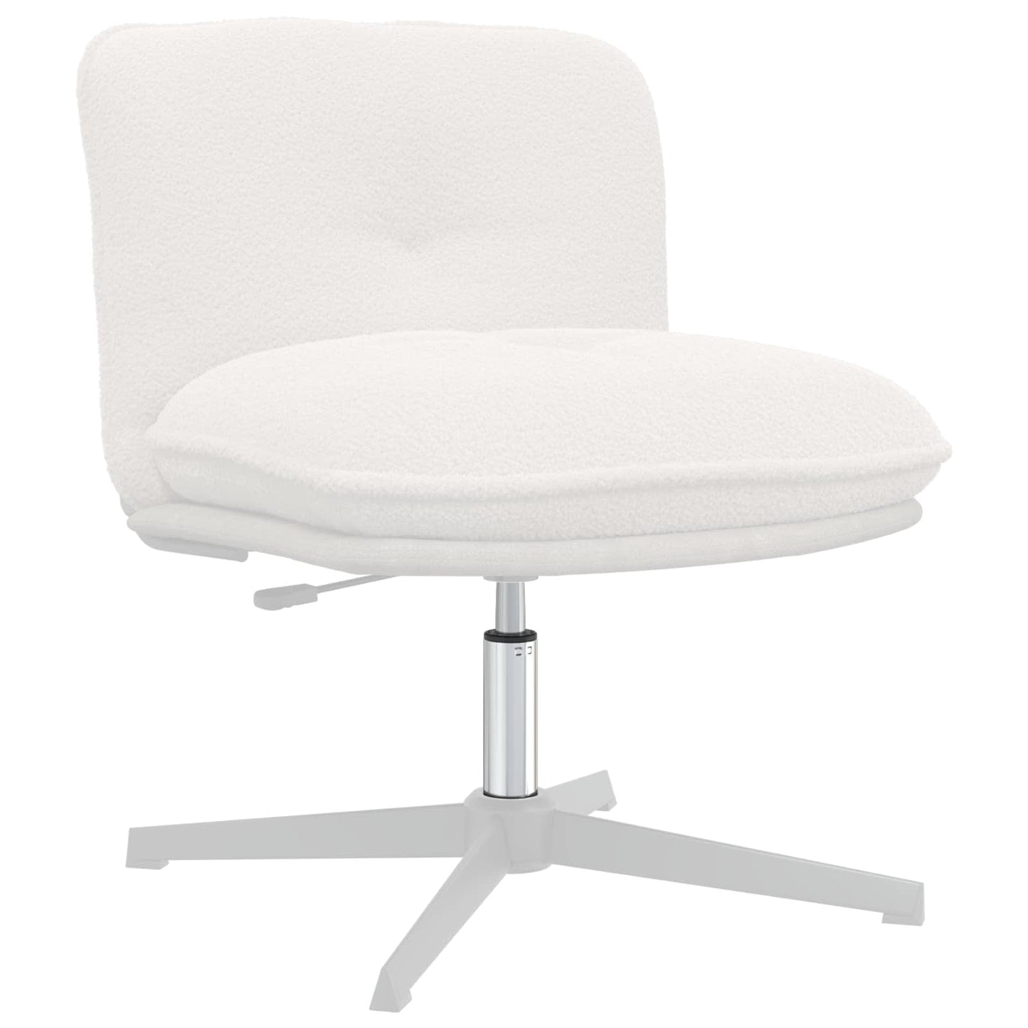 Vidaxl kantoorstoel gascilinder chroom 261-351 mm ijzer