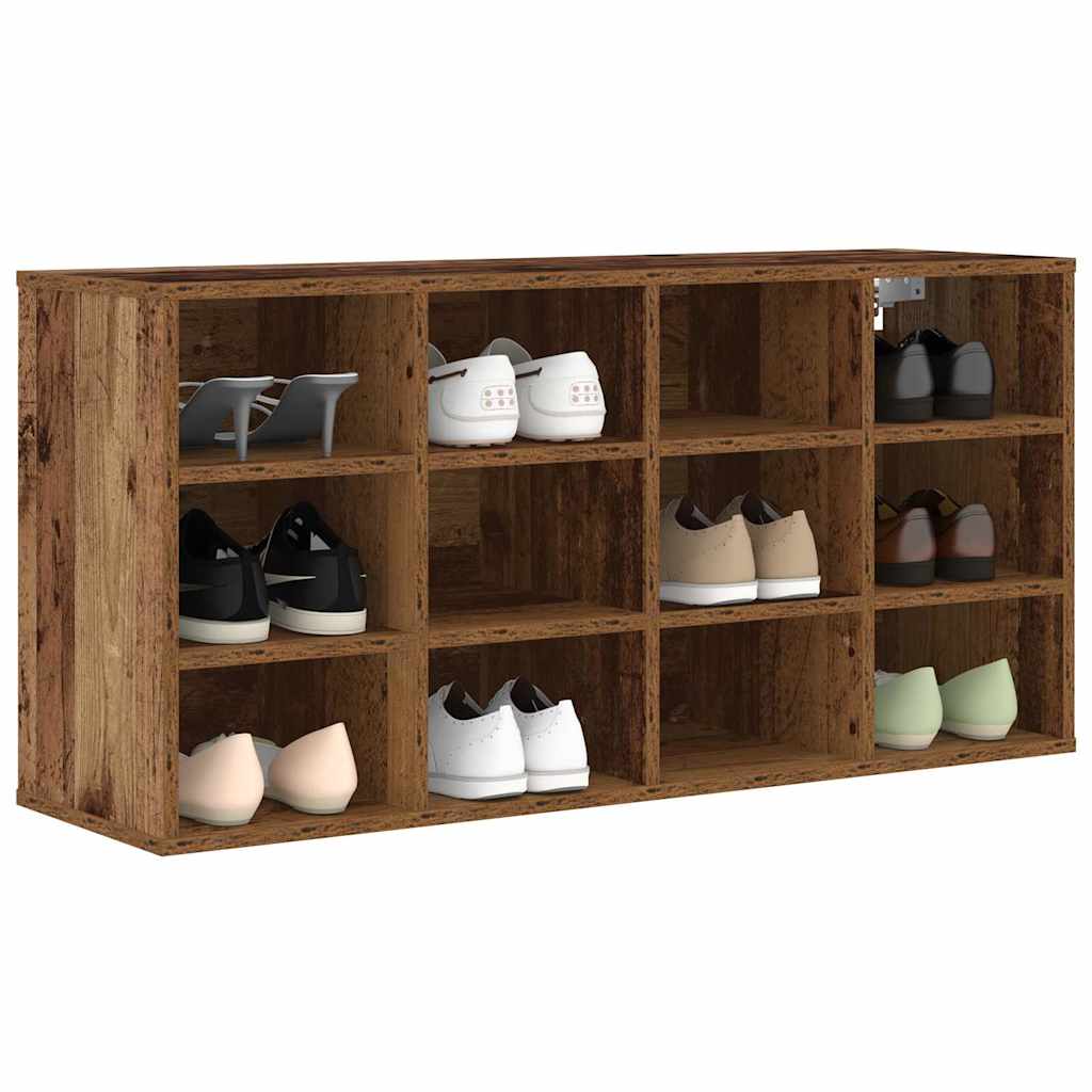 Scarpiera Vidaxx con ripiano in legno vecchio 103 x 30 x 51 cm in derivati del legno