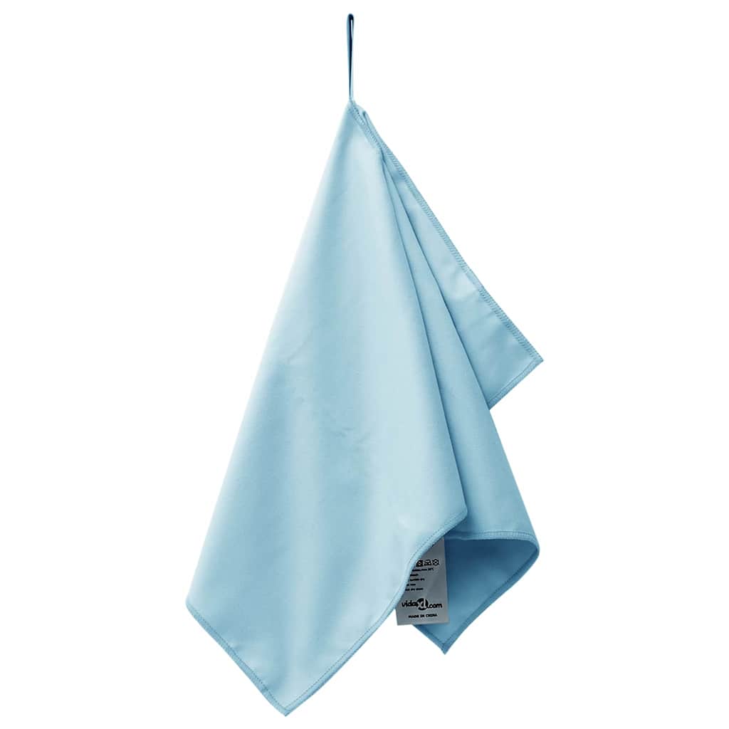 Asciugamani sportivi Vidaxx 2 pezzi blu 50 x 30 cm poliestere e poliammide