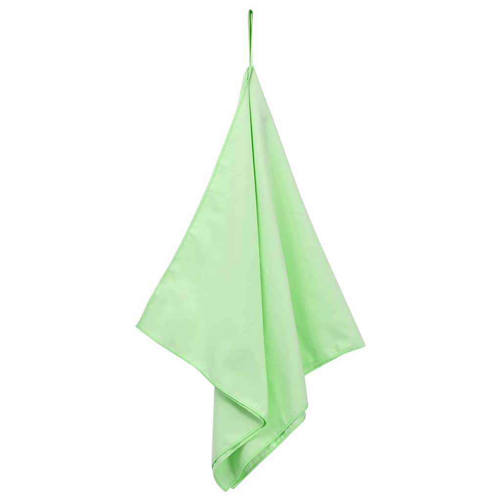 Vidaxl sporthanddoeken 2 pcs groen 100 x 50 cm polyester en polyamide