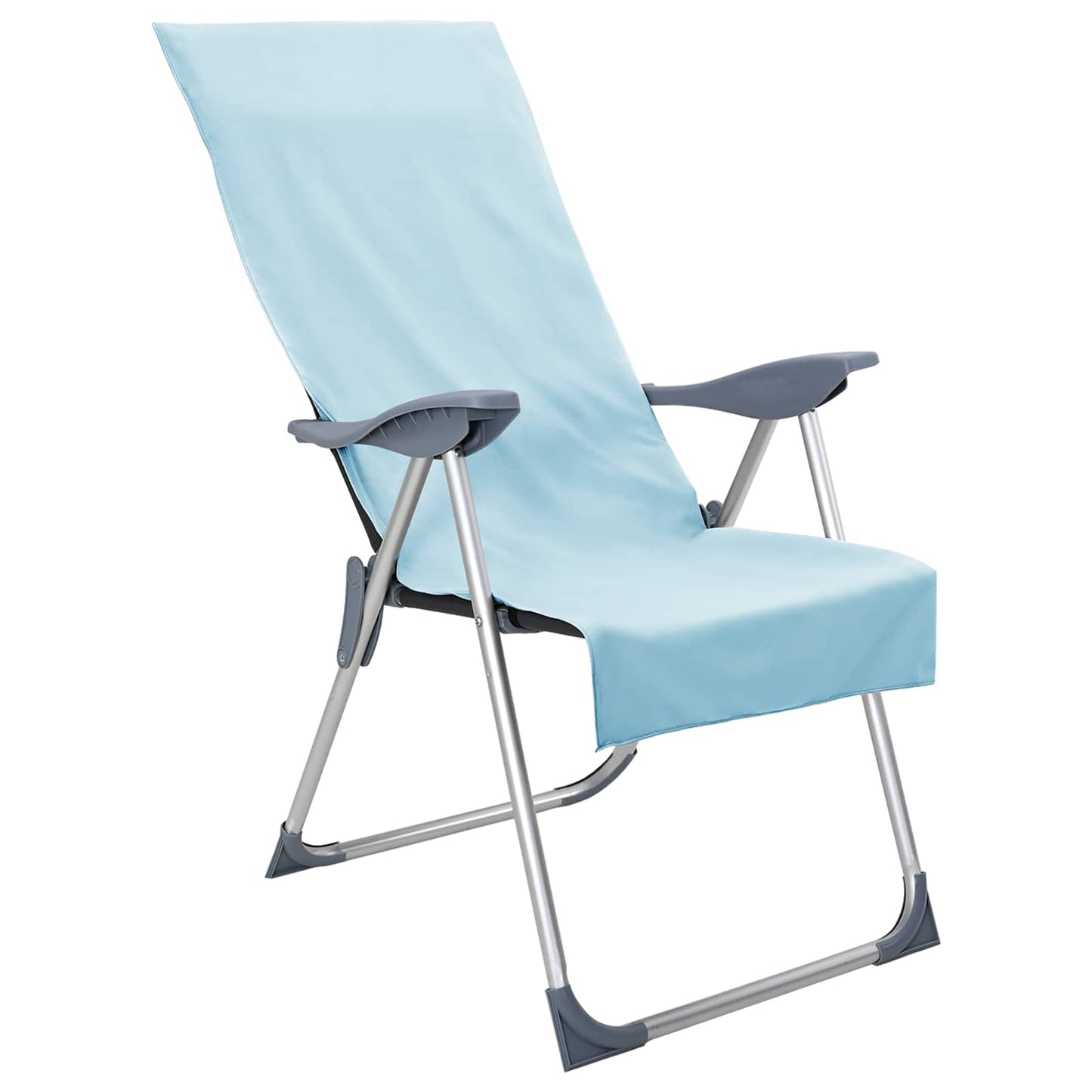 Asciugamani per sedia da esterno Vidaxx 2 pezzi blu 130 x 60 cm
