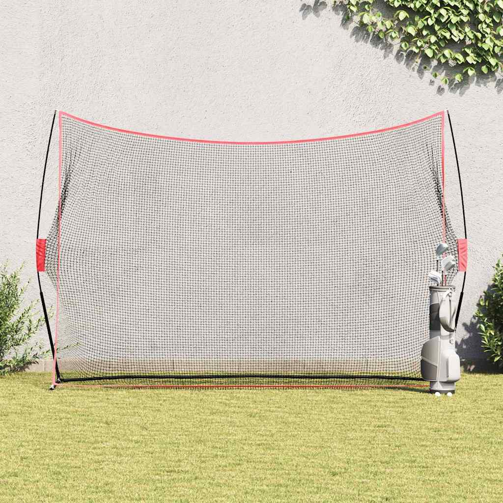 VidaXL ayuda de entrenamiento de golf negro 314 x 92 x 214 cm poliéster