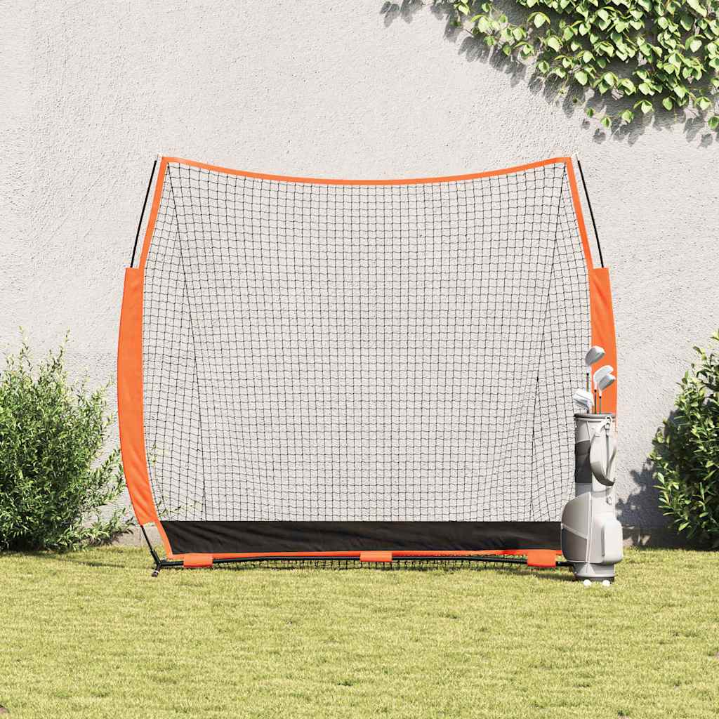VidaXL ayuda de entrenamiento de golf negro 250 x 106,5 x 210 cm poliéster