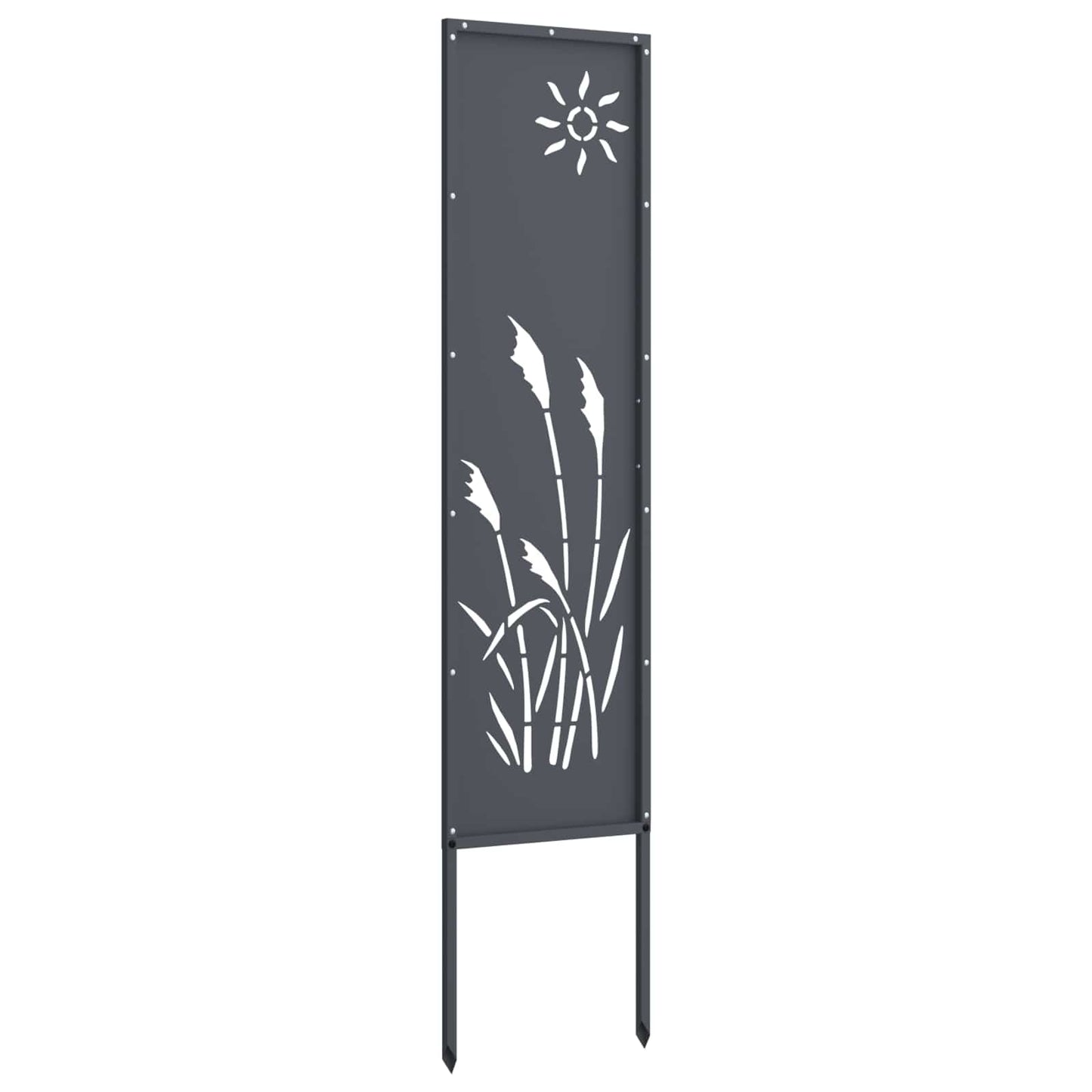 Vidaxxl protección visual para jardín antracita 32 x 140 cm acero laminado en frío