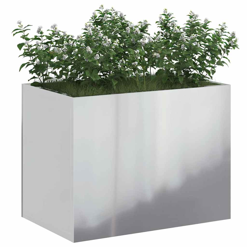 Vidaxl macetero de jardín acero galvanizado 50 x 32 x 40 cm