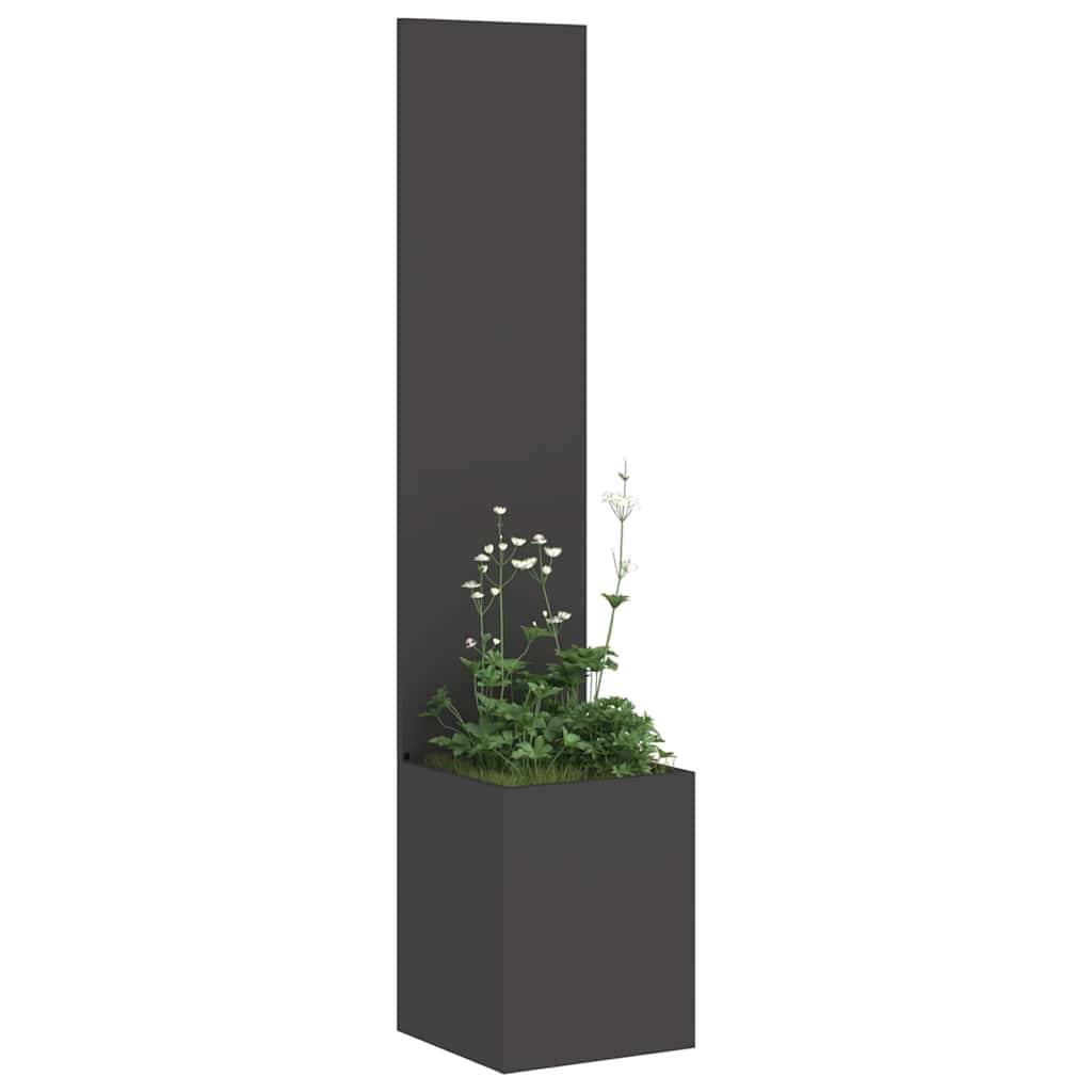 Vidaxl tuin privacy screen zwart 32 x 32 x 150 cm koudgewalst staal