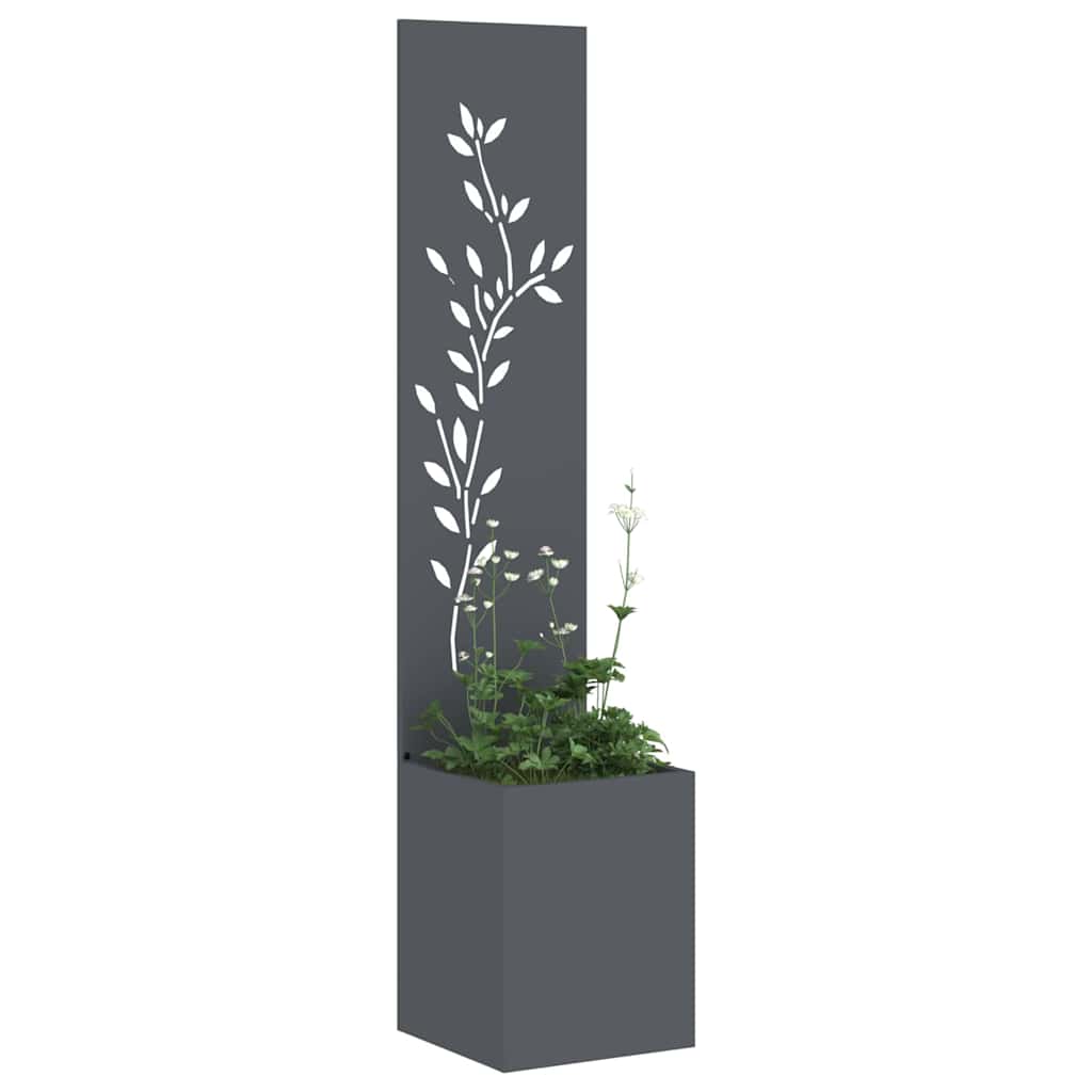 Vidaxxl protección visual para jardín flores antracita 32 x 32 x 150 cm