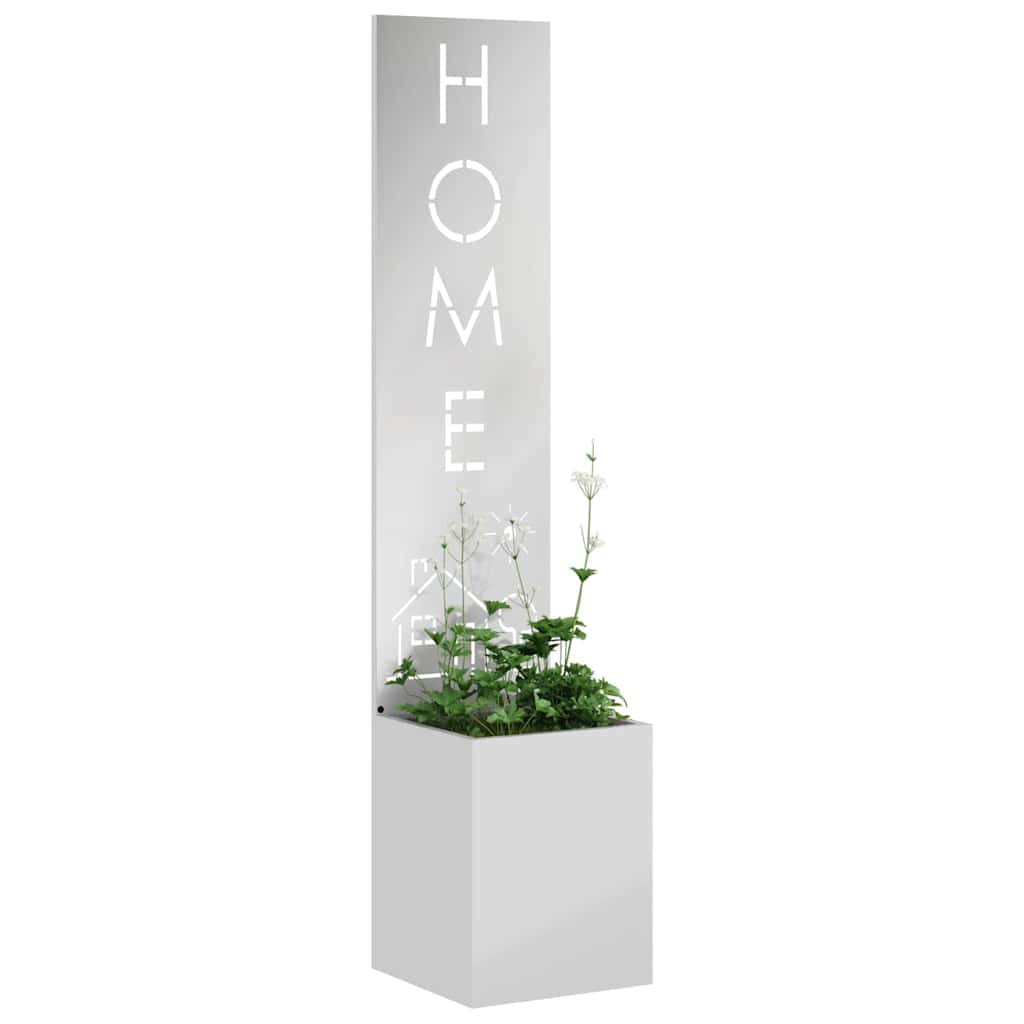 VidaXL paravento da giardino traforato argento 32 x 32 x 150 cm