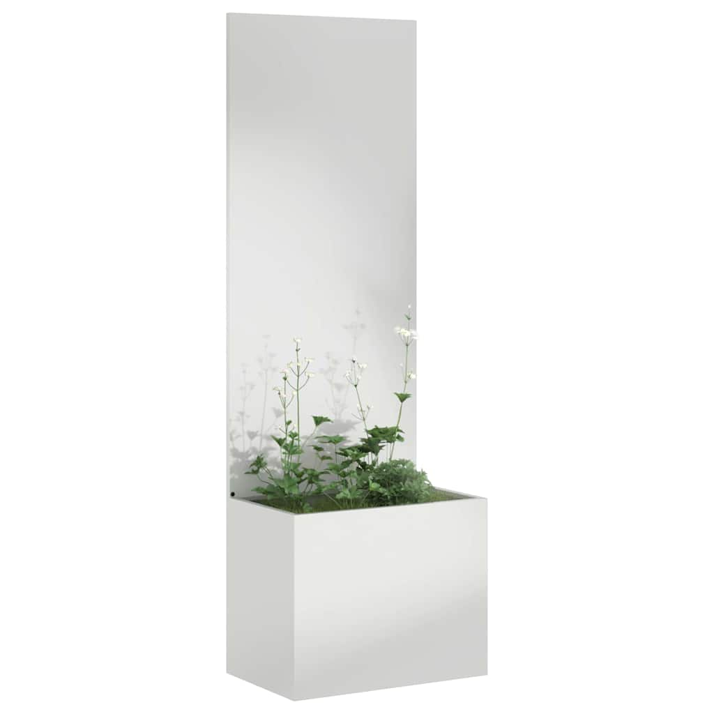 VidaXL paravento da giardino traforato argento 50 x 32 x 150 cm