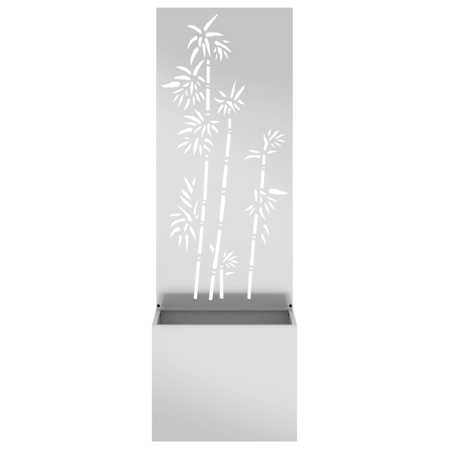 Vidaxxl protección visual para jardín plata 50 x 140 cm acero galvanizado
