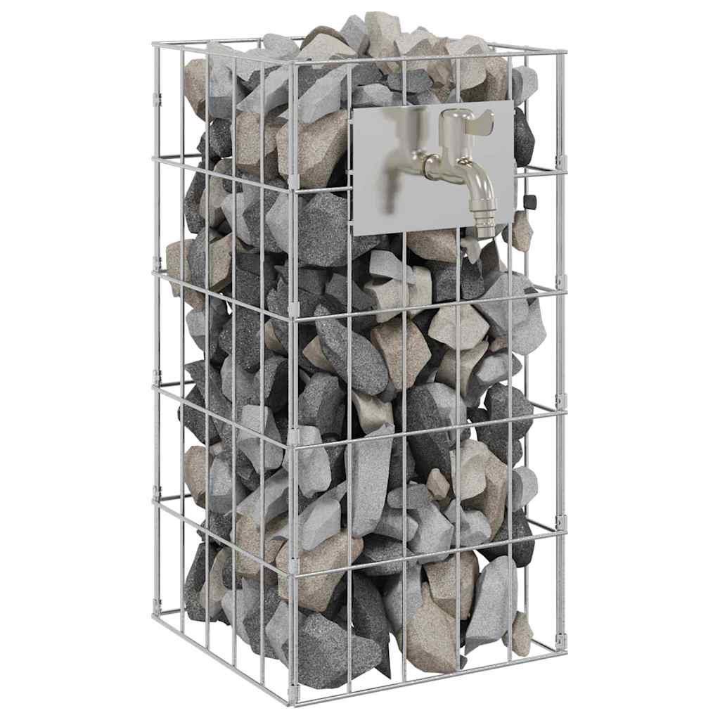 Rubinetto per gabbione Vidaxx argento 26 x 25 x 50 cm in acciaio inossidabile