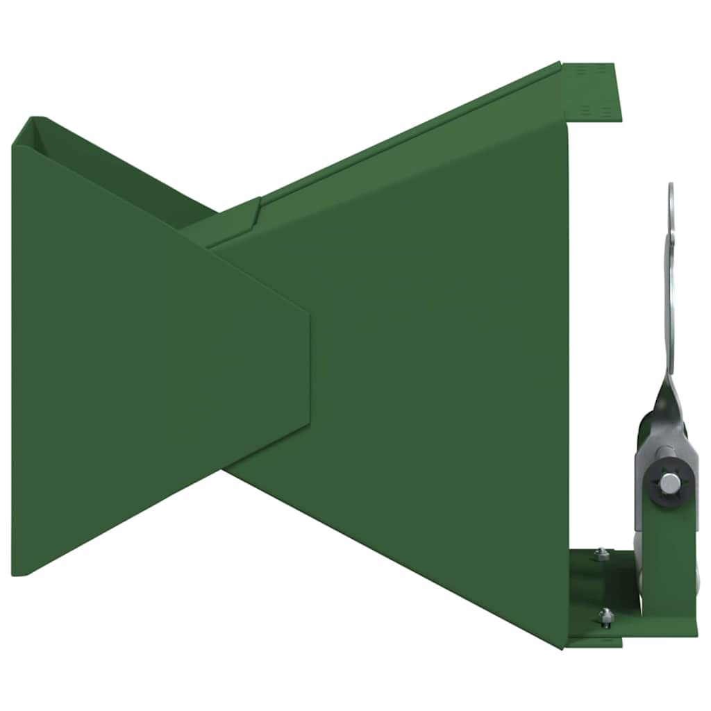 Vidaxl atrapabalas verde 14 x 14 x 19 cm acero