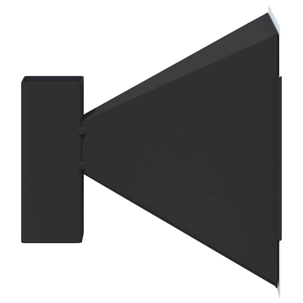 Vidaxl atrapabalas negro 17,5 x 17,5 x 17 cm acero