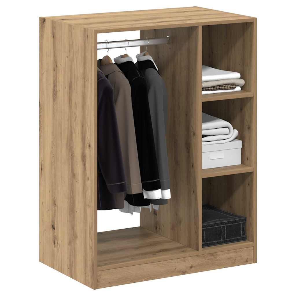 Armario VidaXL con balda con almacenaje roble artesanal 77 x 48 x 102 cm