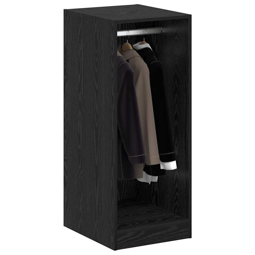 Armadio Vidaxx con ripiano con contenitore rovere nero 41 x 48 x 102 cm