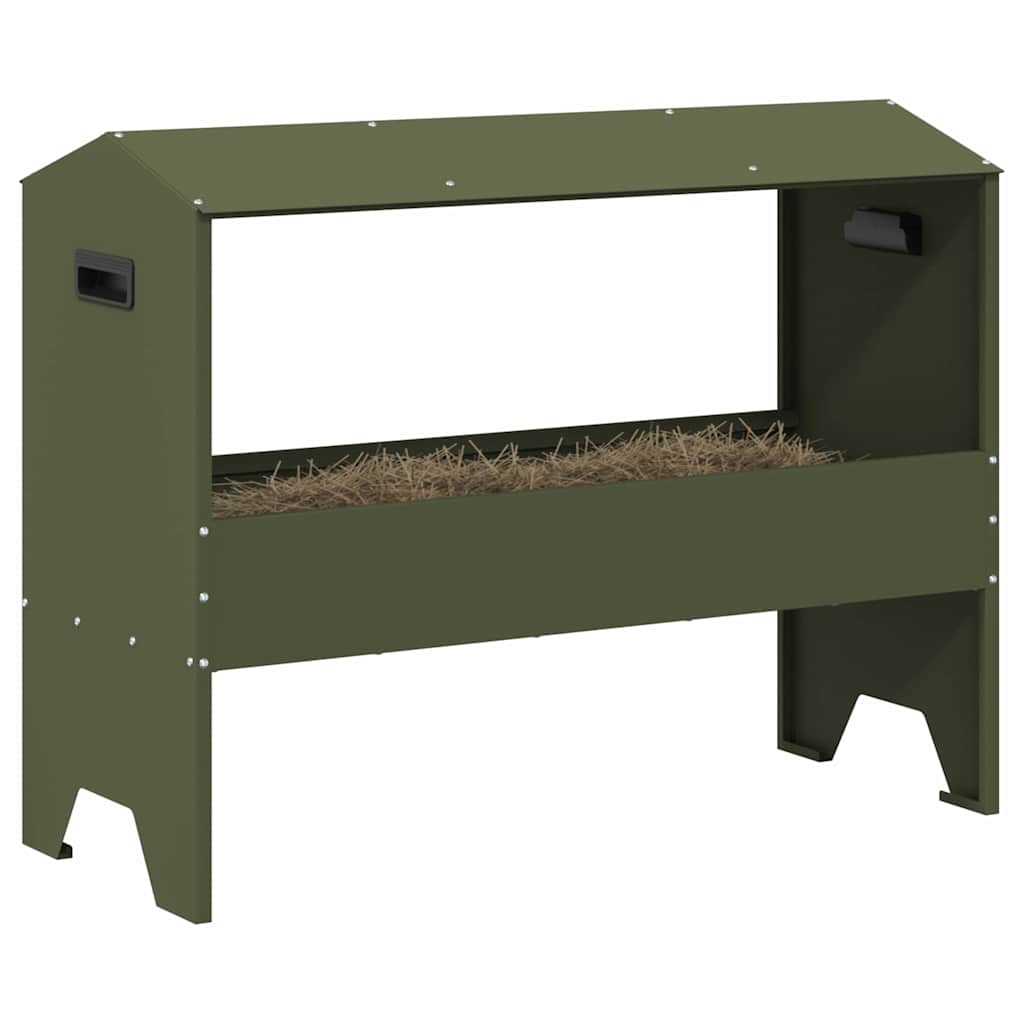 Mangiatoia Vidaxxl per bovini verde oliva 79 x 35 x 62 cm