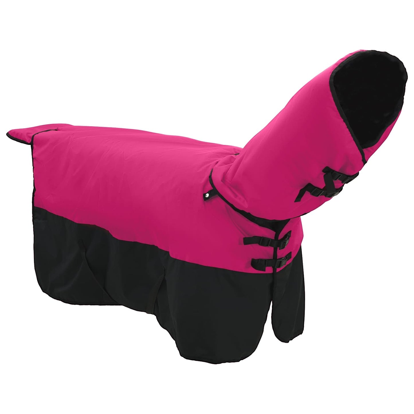 Vidaxx manta para caballos rosa y negro 85 cm poliéster