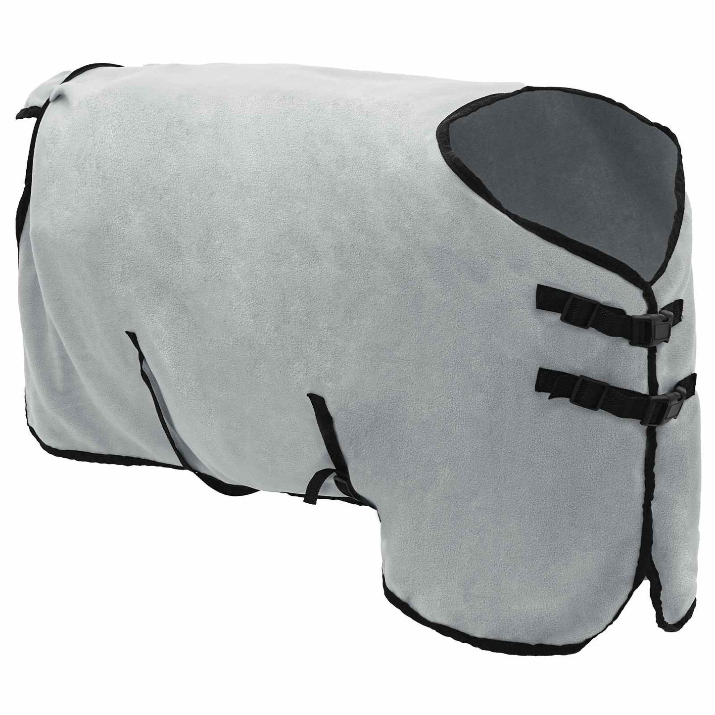 Coperta per cavallo VidaXL completamente in poliestere grigio chiaro e rosa