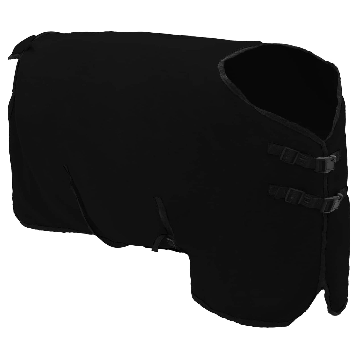 Vidaxxl manta para caballos poliéster negro