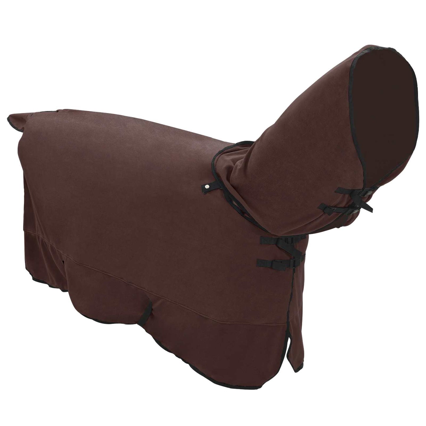 Coperta per cavallo VidaXL completamente in poliestere marrone scuro