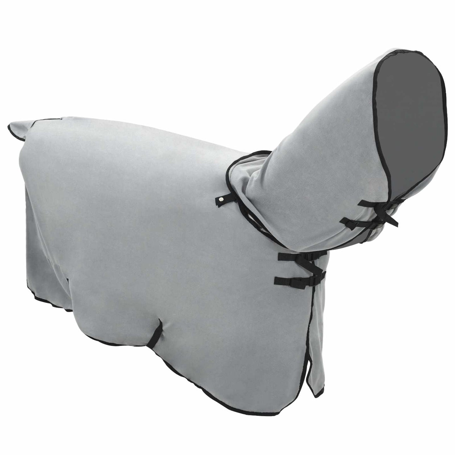 Coperta per cavallo VidaXL completamente in poliestere grigio chiaro e rosa