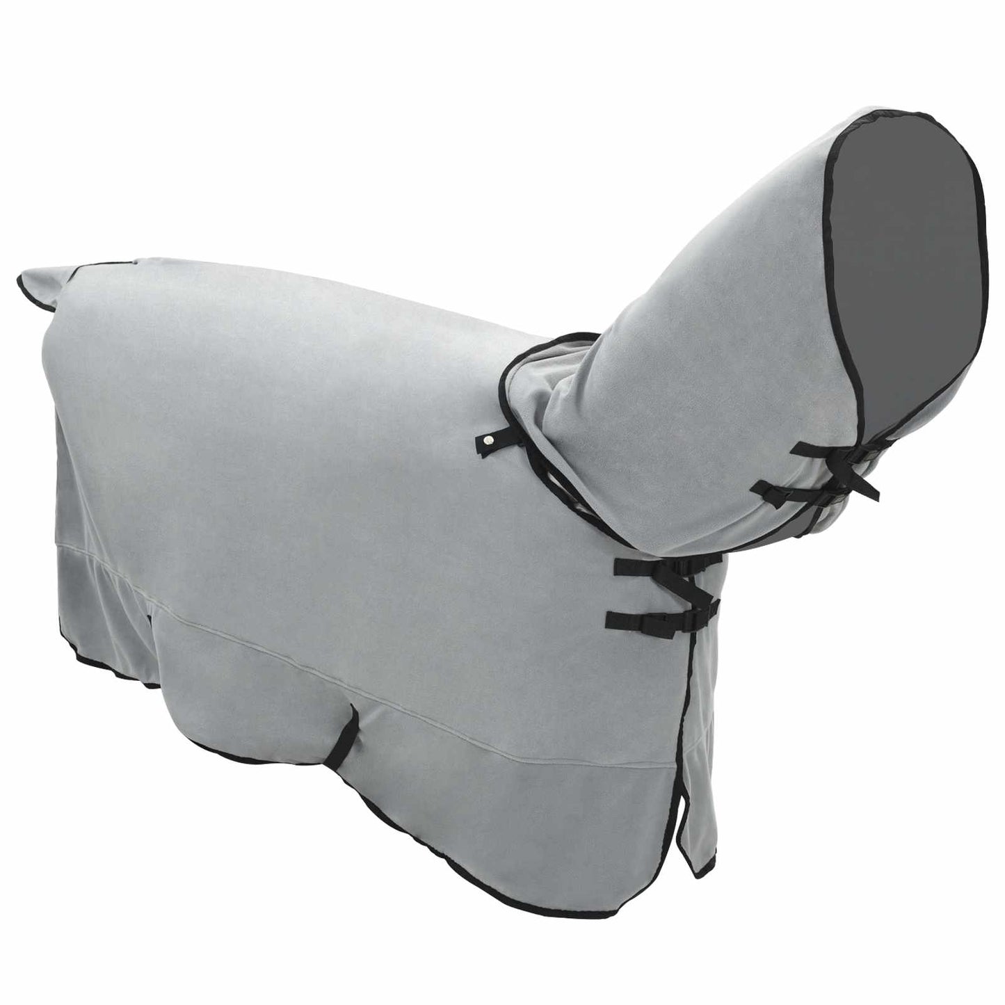 Coperta per cavallo VidaXL completamente in poliestere grigio chiaro e rosa
