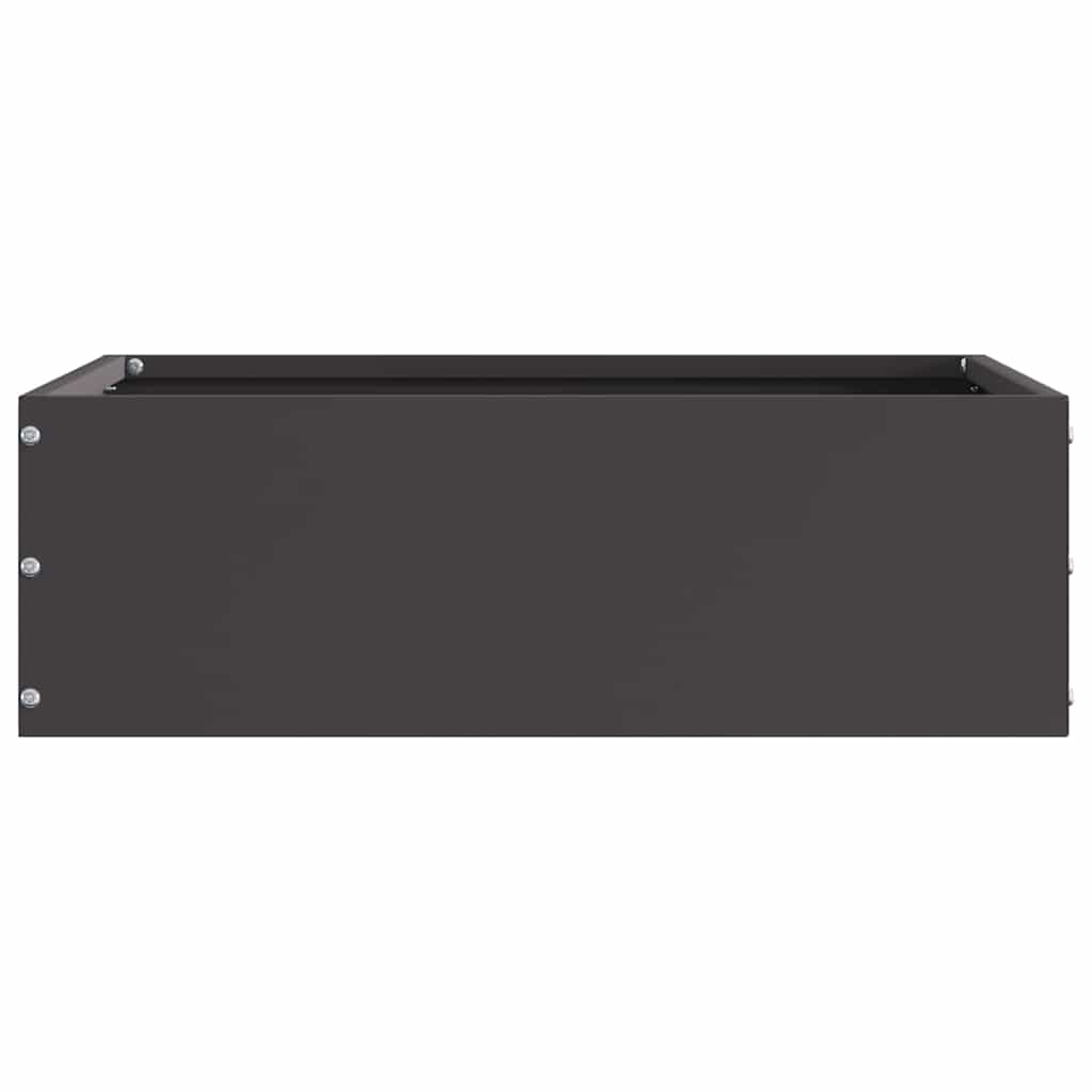 Vidaxx borde de jardín negro 40 x 40 x 13 cm acero