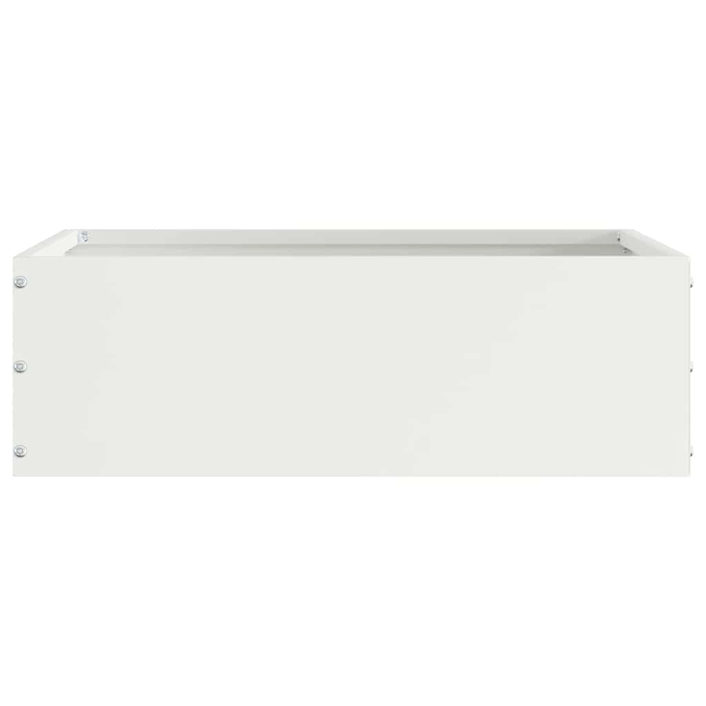 Vidaxx borde de jardín blanco 40 x 40 x 13 cm acero