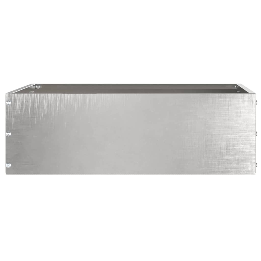 Vidaxx borde de jardín plateado 40 x 40 x 13 cm acero inoxidable