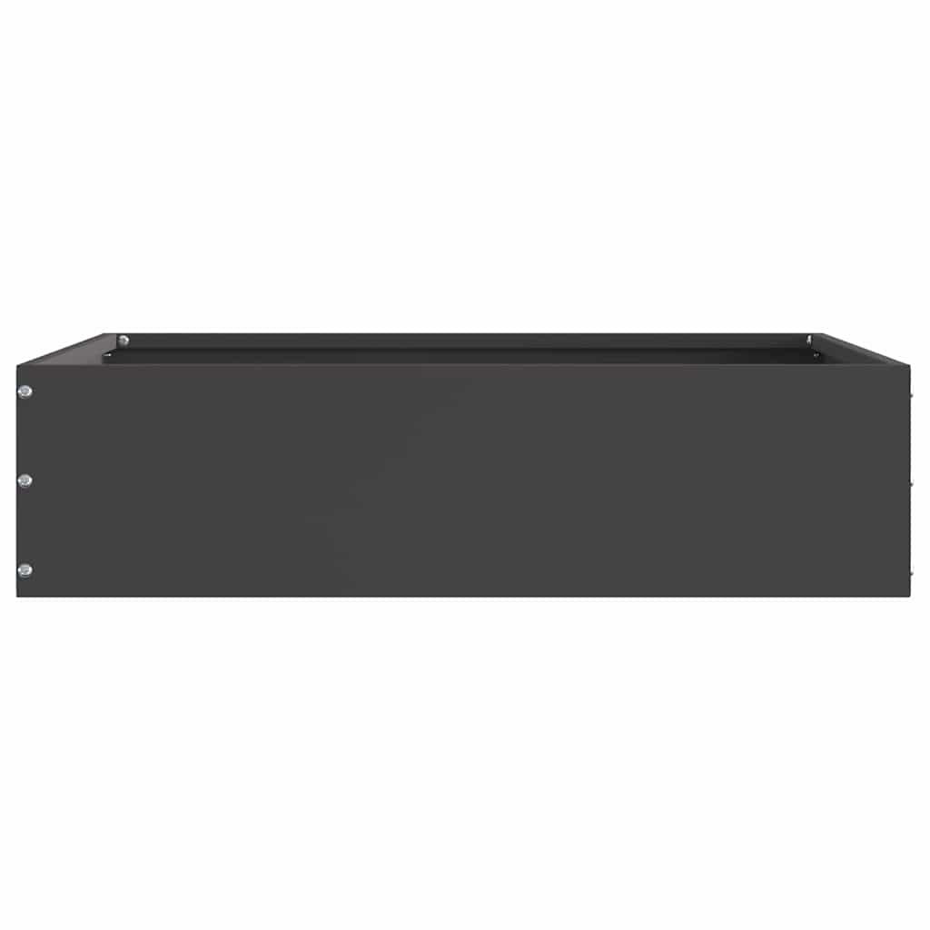 Vidaxx borde de jardín negro 50 x 50 x 13 cm acero