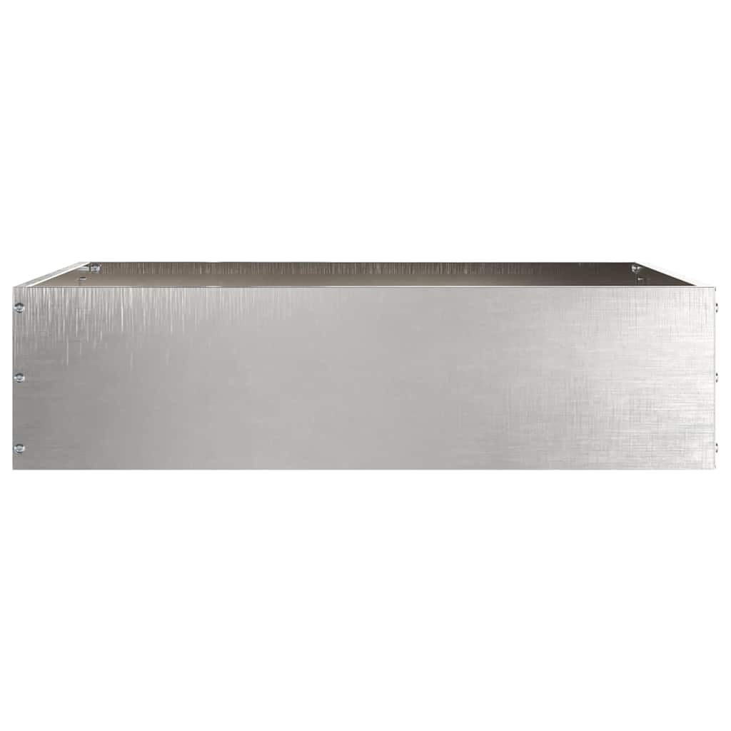 Vidaxx borde de jardín plateado 50 x 50 x 13 cm acero inoxidable